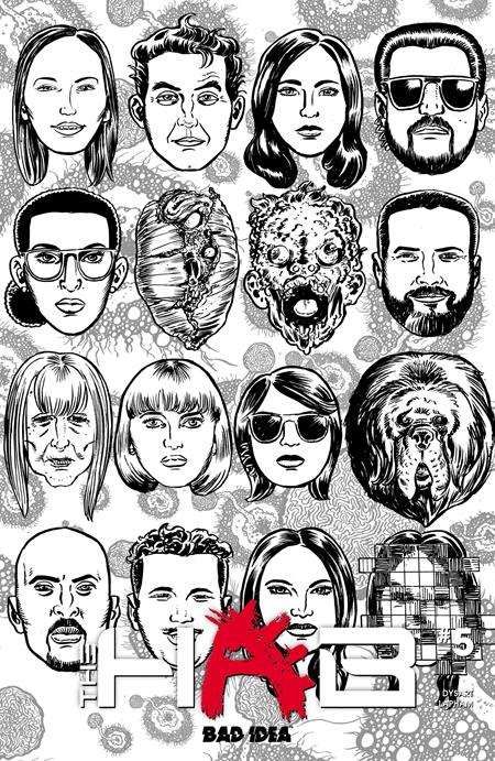 HAB #5 (OF 6) CVR C DAVID LAPHAM BW OUTBREAK SKULLS