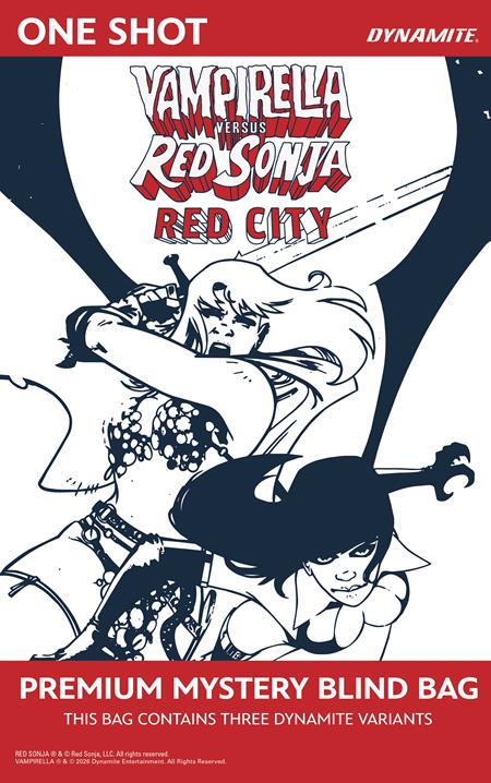 00A. VAMPIRELLA VS RED SONJA RED CITY #1 CVR F PREMIUM MYSTERY BLIND BAG