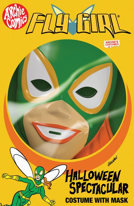 00A. ARCHIES HALLOWEEN SPECTACULAR (ONE SHOT) CVR F BILL GALVAN FOIL FLY-GIRL MASK