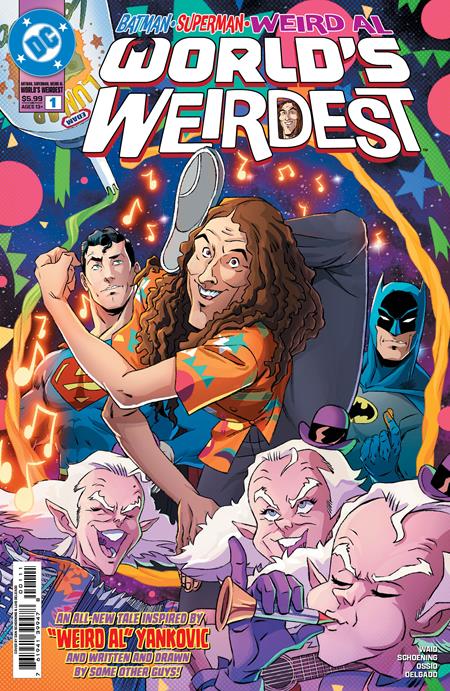 00A. BATMAN SUPERMAN WEIRD AL WORLDS WEIRDEST #1 (ONE SHOT) CVR A DAN SCHO…