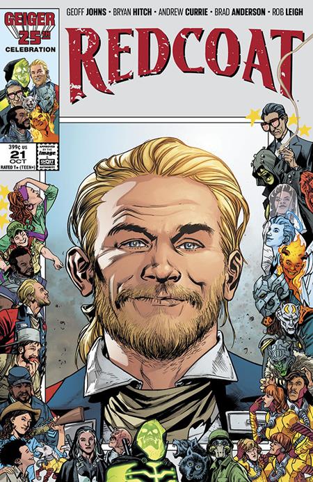 REDCOAT #21 CVR B BRYAN HITCH & BRAD ANDERSON GEIGER #25 ANNIVERSARY