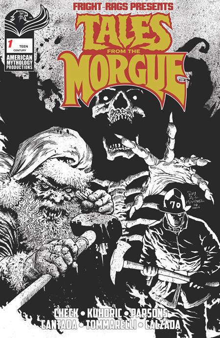 FRIGHT RAGS PRESENTS TALES FROM THE MORGUE #1 (ONE SHOT) CVR E ROY ALLAN MARTINEZ CENTURY LIMITED B&W