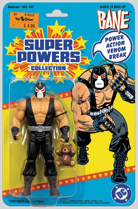 BATMAN #497 FACSIMILE EDITION CVR D JASON GEYER & ALEX SAVIUK BANE SUPER POWERS CARD STOCK