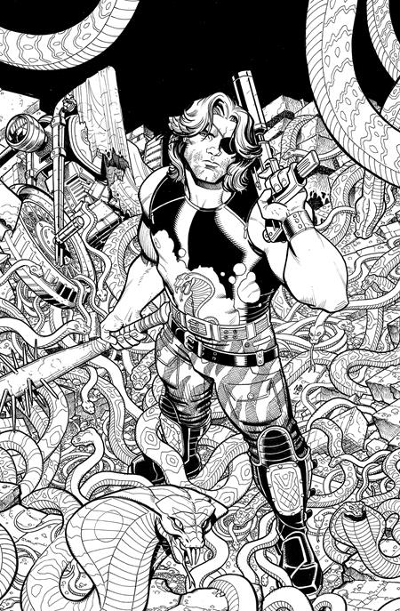 ESCAPE FROM NEW YORK ESCAPE FROM CHICAGO #1 2ND PTG CVR B NICK BRADSHAW JIM CHARALAMPIDIS B&W