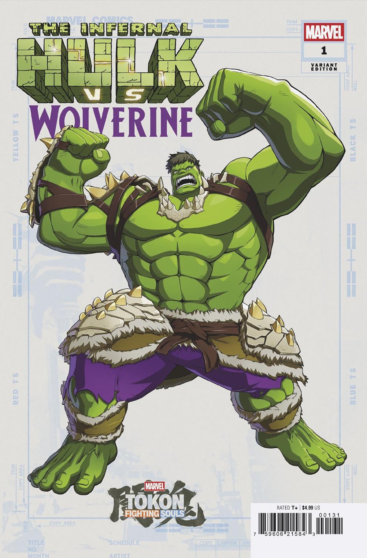 00A. INFERNAL HULK VS. WOLVERINE #1 MARVEL TOKON: FIGHTING SOULS