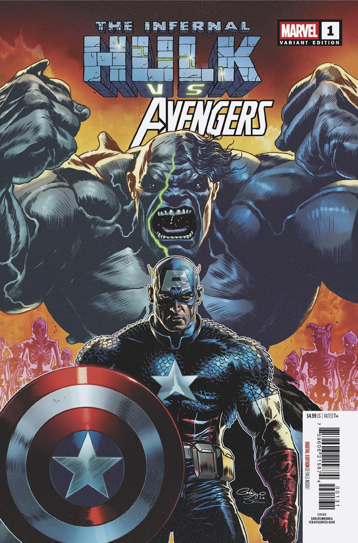 INFERNAL HULK VS. AVENGERS #1 COVER C CARLOS MAGNO