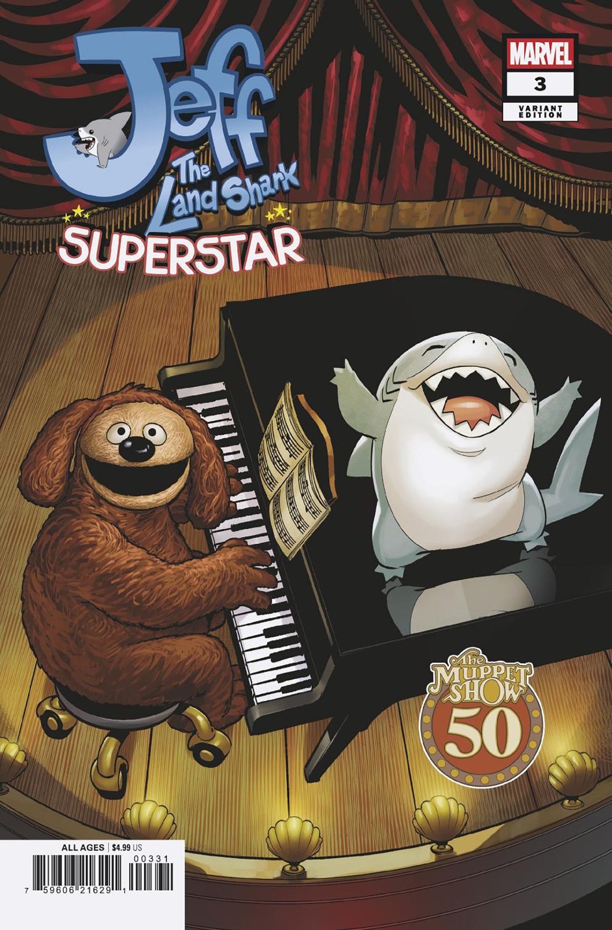 00A. JEFF THE LAND SHARK: SUPERSTAR #3 MATTEO LOLLI MUPPETS