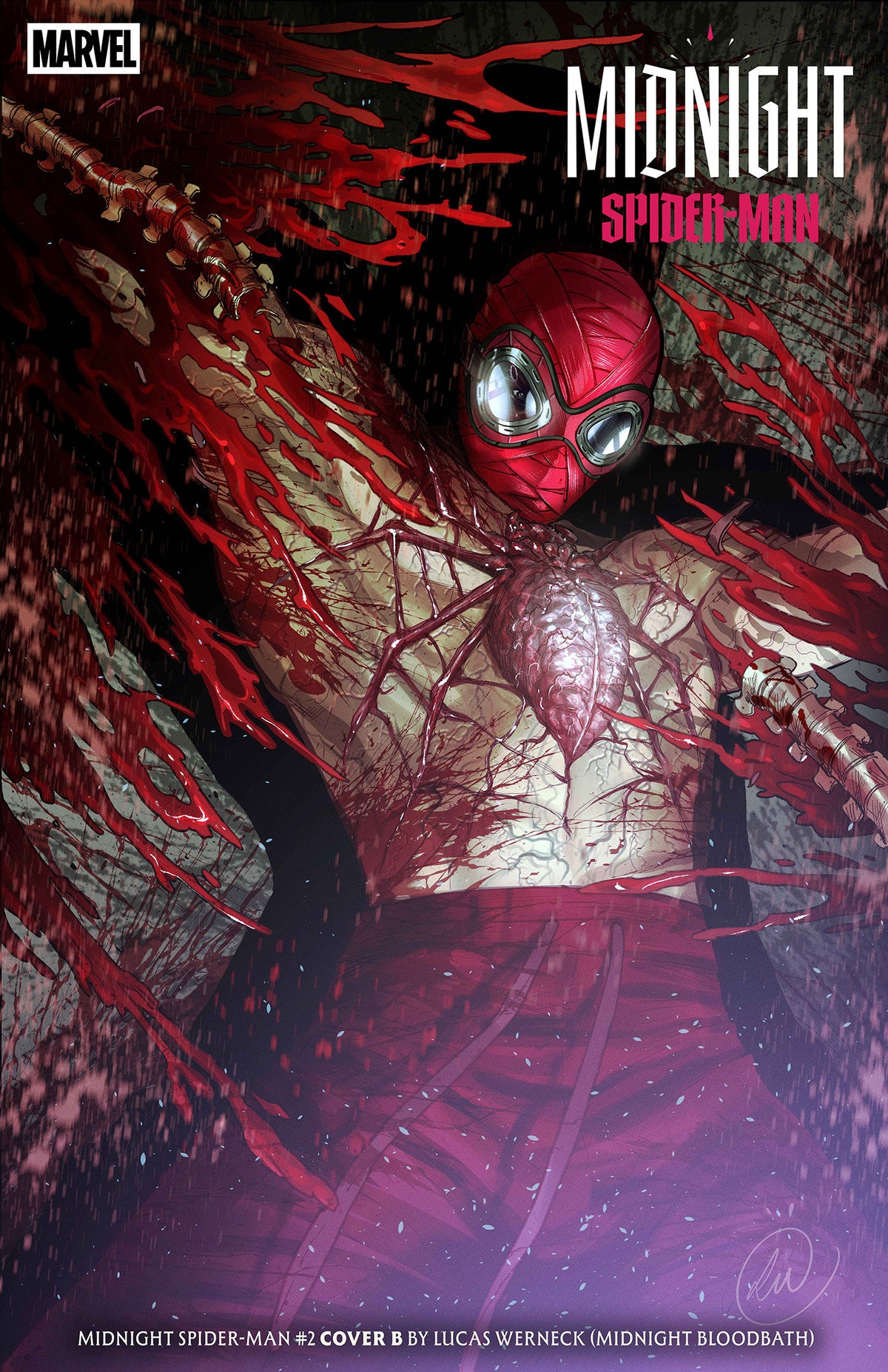 MIDNIGHT SPIDER-MAN #2 CVR B LUCAS WERNECK MIDNIGHT BLOODBATH