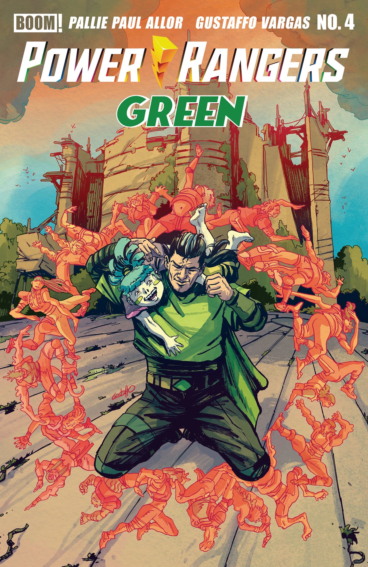 POWER RANGERS GREEN #4 CVR B DRESSED, VARGAS