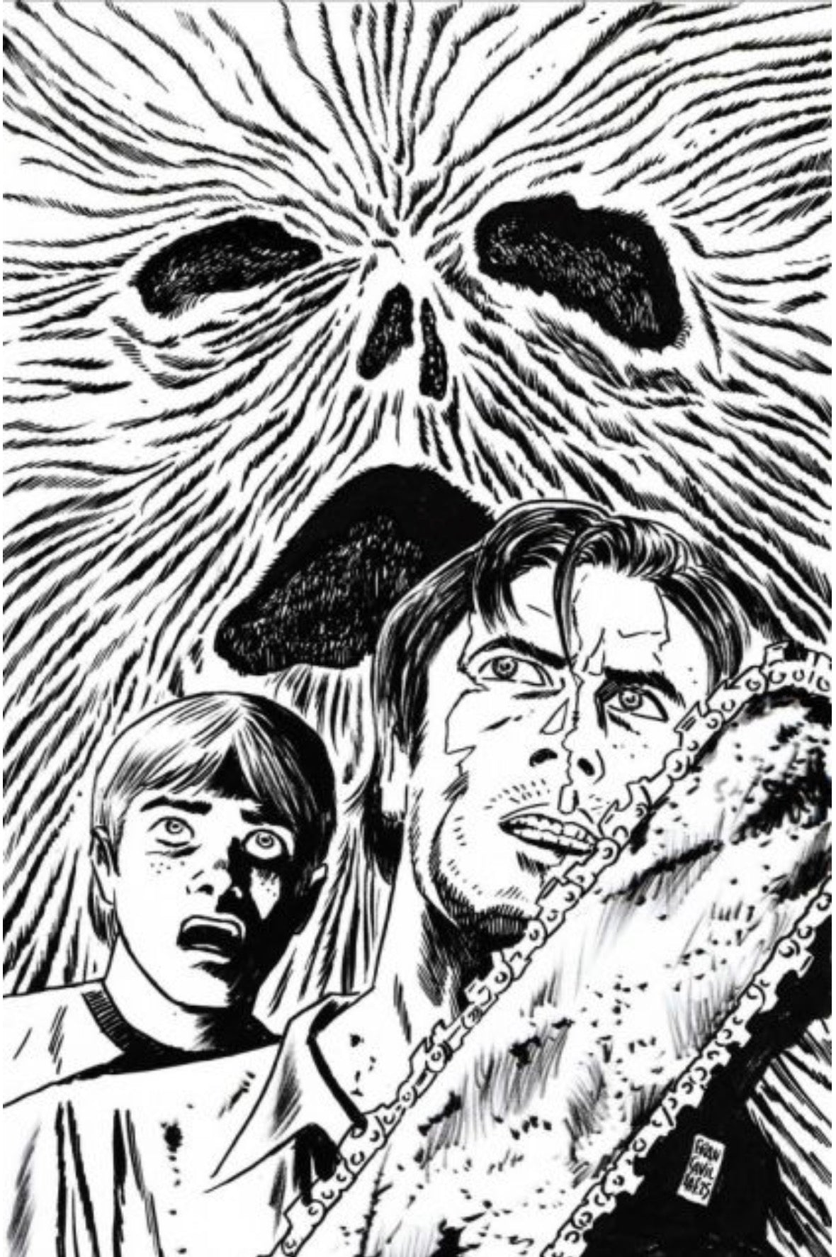 Archie x The Army of Darkness #2 CVR N Francesco Francavilla B&W Virgin 1:7