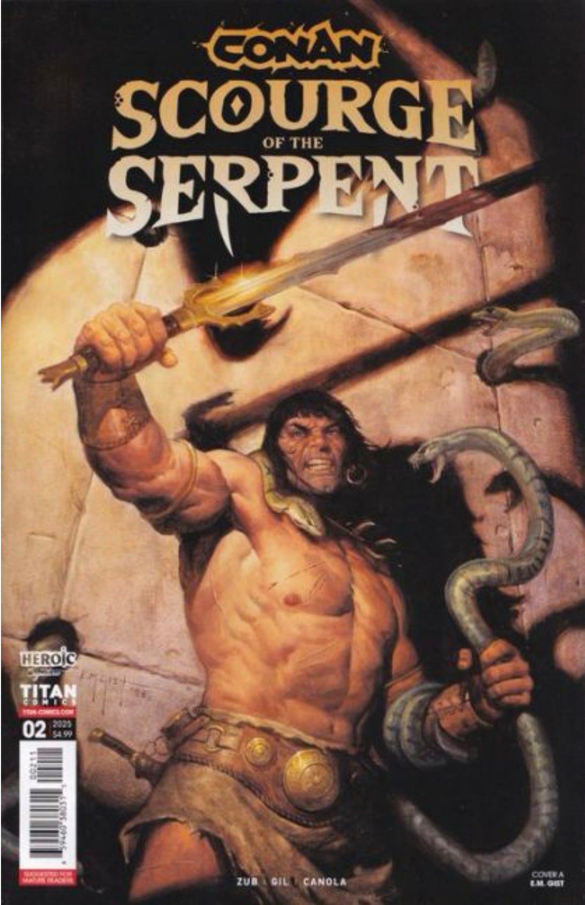 Conan The Barbarian: Scourge Of The Serpent #2 CVR A E.M. Gist