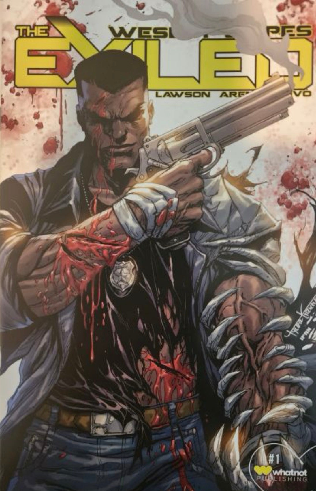 The Exiled (WhatNot) #1 CVR V Tyler Kirkham Battle Damage Trade