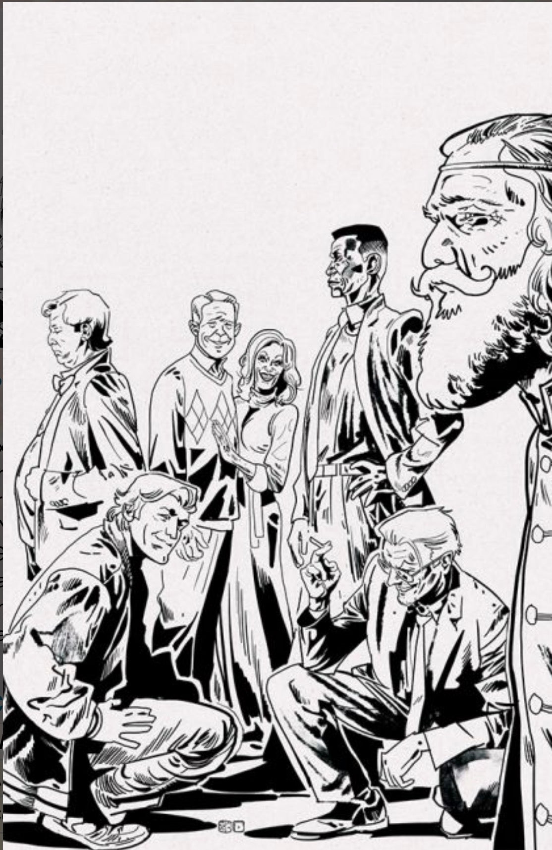 Exquisite Corpses #2 CVR T 2nd Printing Michael Walsh B&W