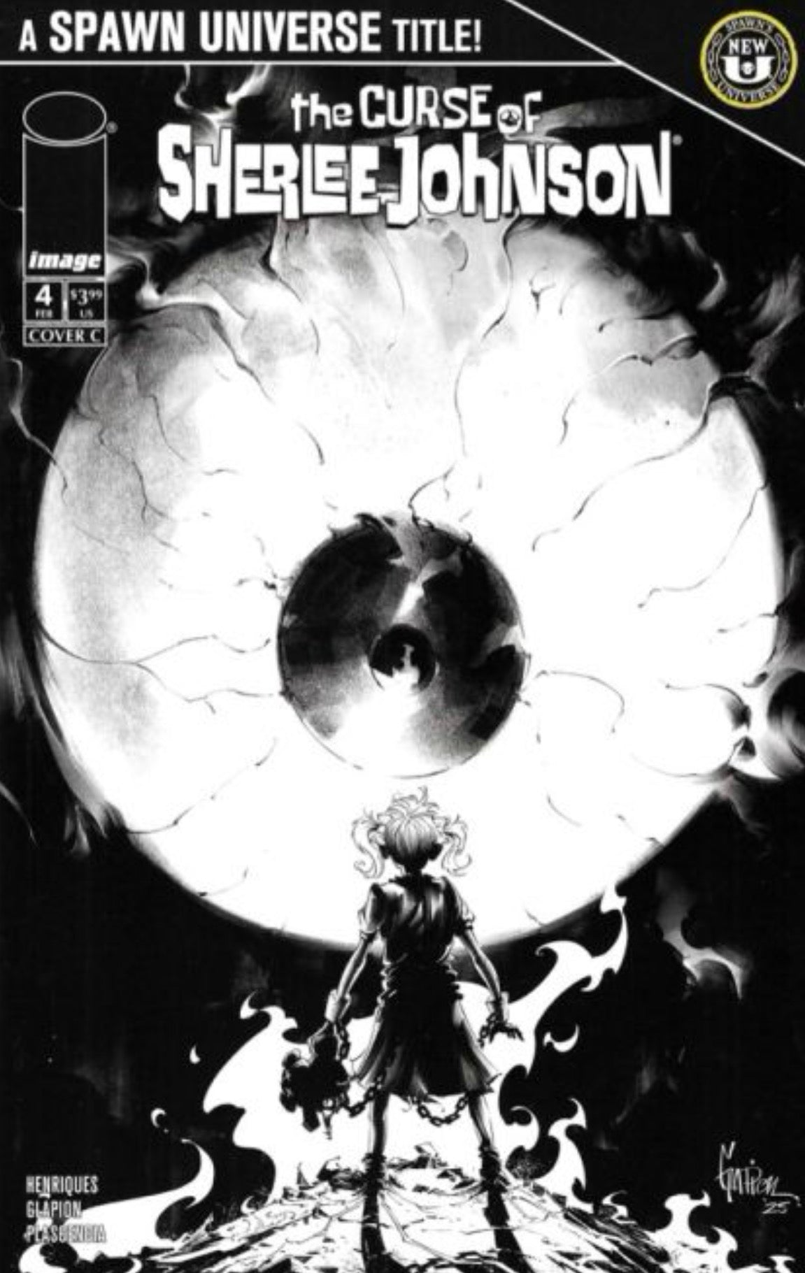 The Curse of Sherlee Johnson #4 CVR C Jonathan Glapion B&W