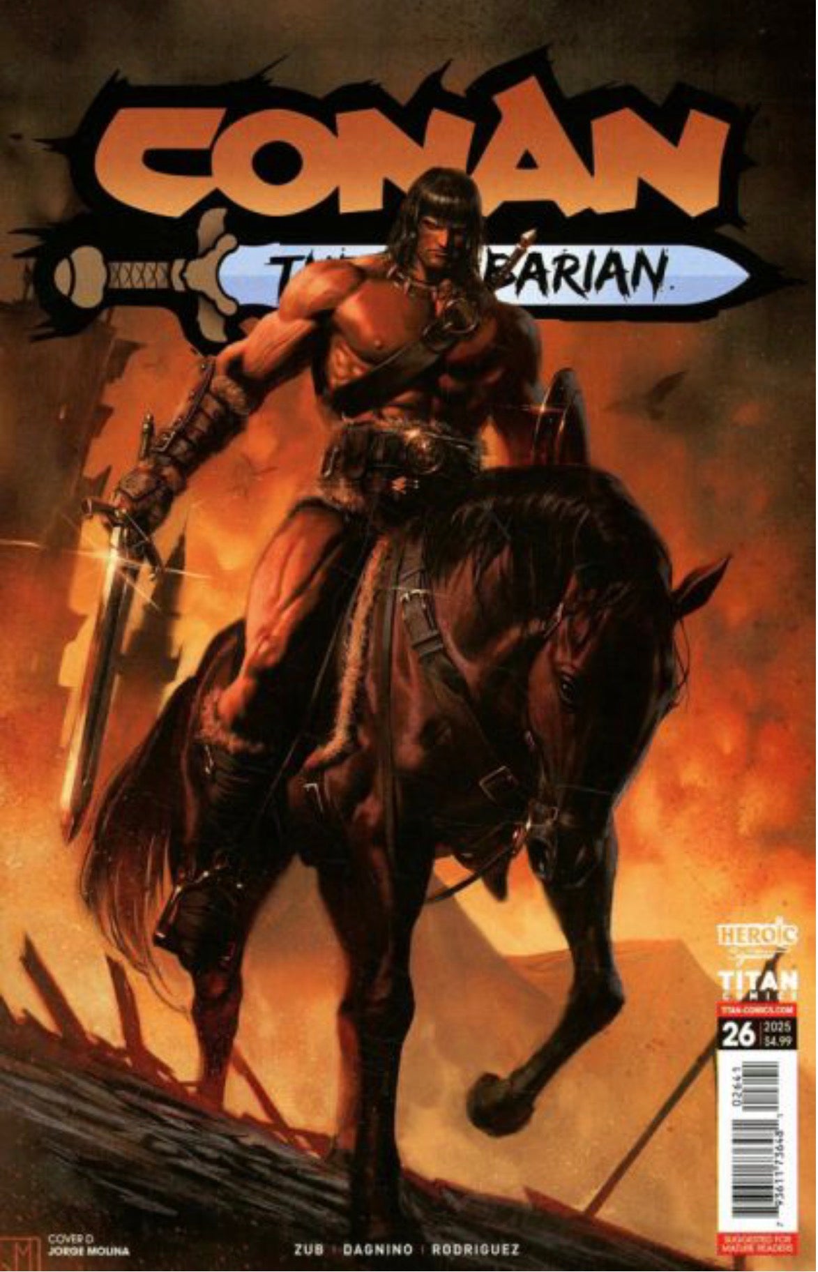 Conan the Barbarian (Titan Comics) #26 CVR D Jorge Molina