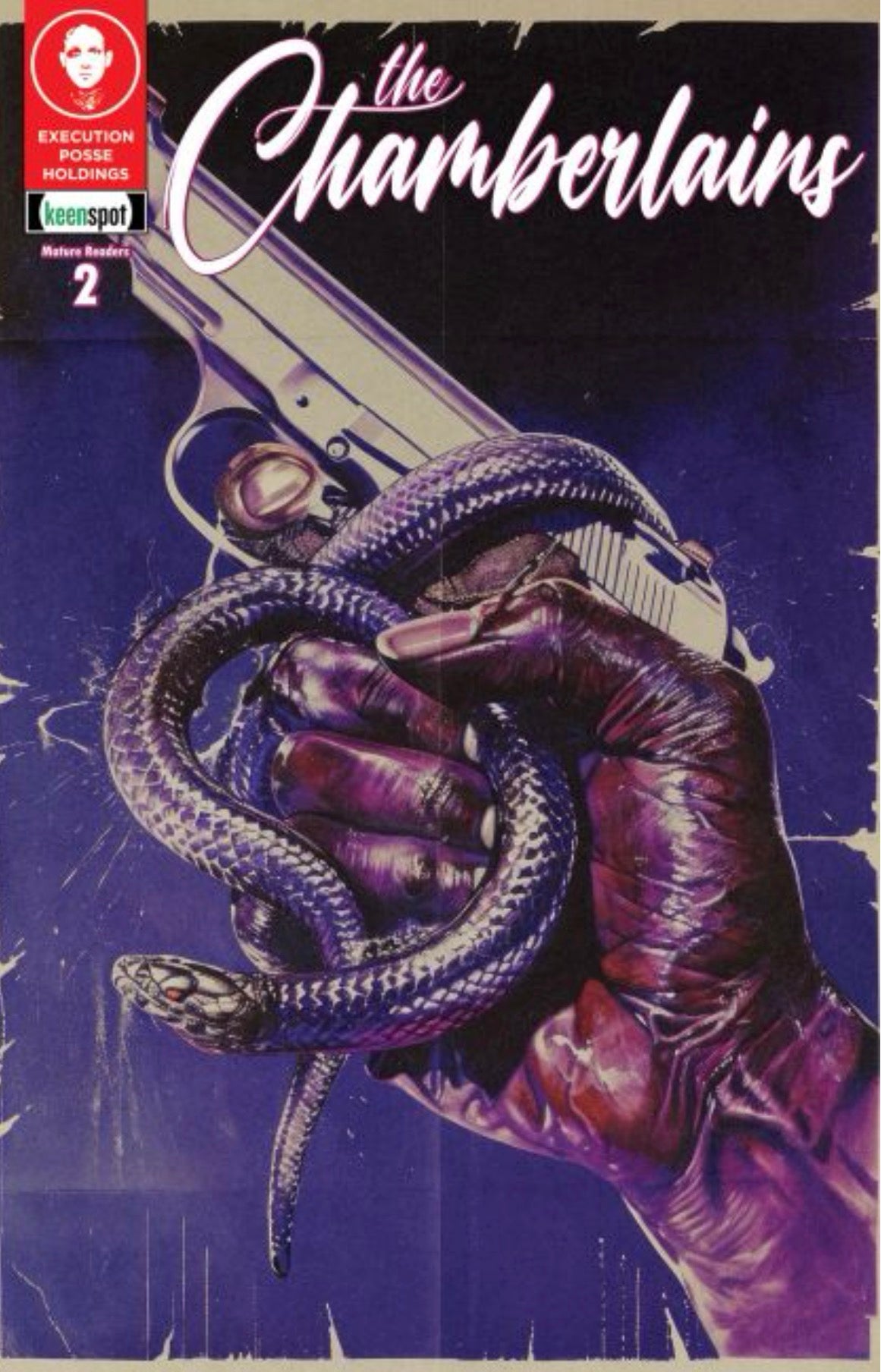 The Chamberlains #2 CVR B Todd Skull Serpent Pistol