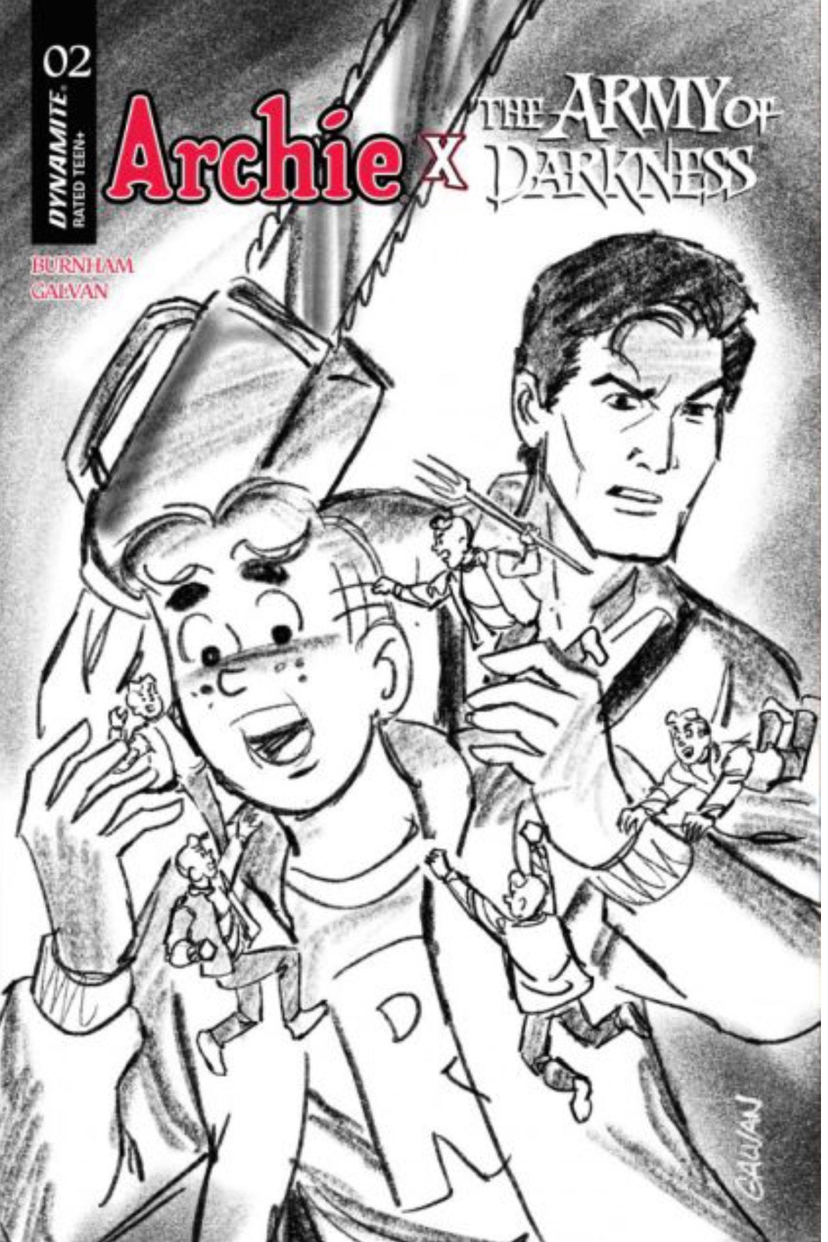 Archie x The Army of Darkness #2 CVR G Bill Galvan Sketch 1:10