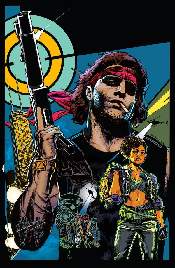 00A. ESCAPE FROM NEW YORK ESCAPE FROM CHICAGO #1 CVR G 1:10 STEPHEN MOONEY VIRGIN CARD STOCK