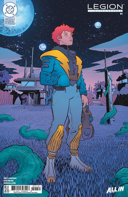 00A. LEGION OF SUPER-HEROES #1 CVR E HAYDEN SHERMAN CARD STOCK