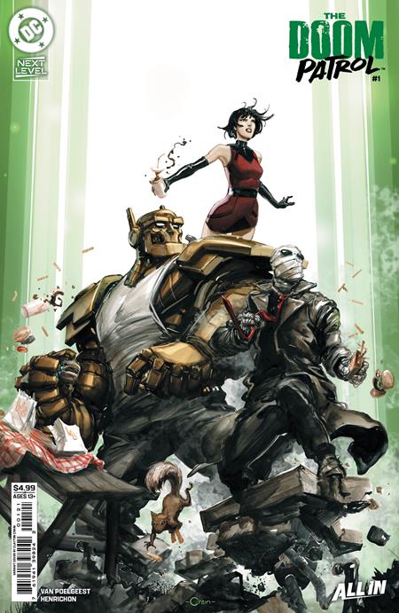 00A. DOOM PATROL #1 CVR B CLAYTON CRAIN CARD STOCK