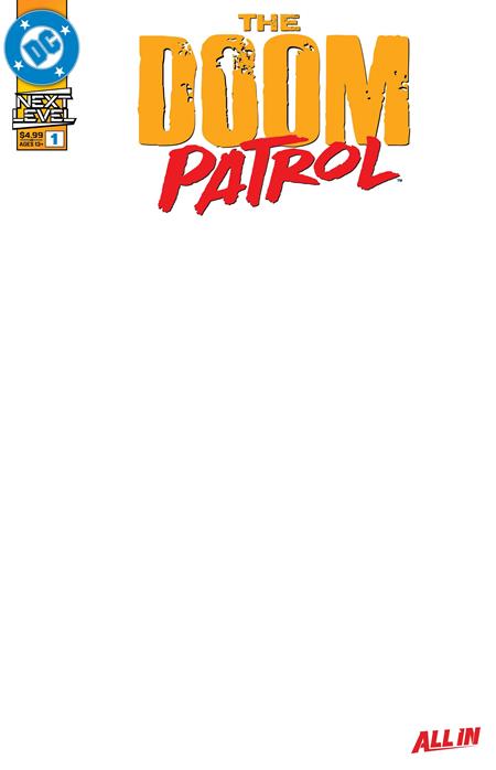00A. DOOM PATROL #1 CVR E BLANK CARD STOCK