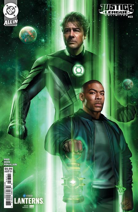 00A. JUSTICE LEAGUE UNLIMITED #23 CVR G DAVE WILKINS LANTERNS CARD STOCK