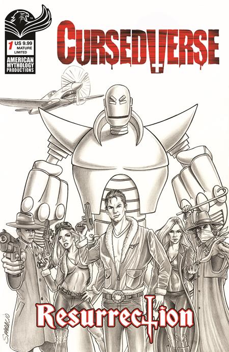 CURSEDVERSE RESURRECTION #1 CVR E MARK SPARACIO LTD B&W