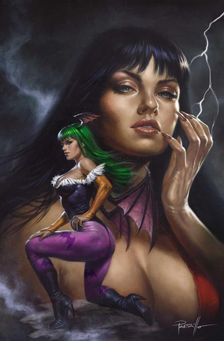 VAMPIRELLA VS DARKSTALKERS SPECIAL #1 (ONE SHOT) CVR G LUCIO PARRILLO METAL PREMIUM