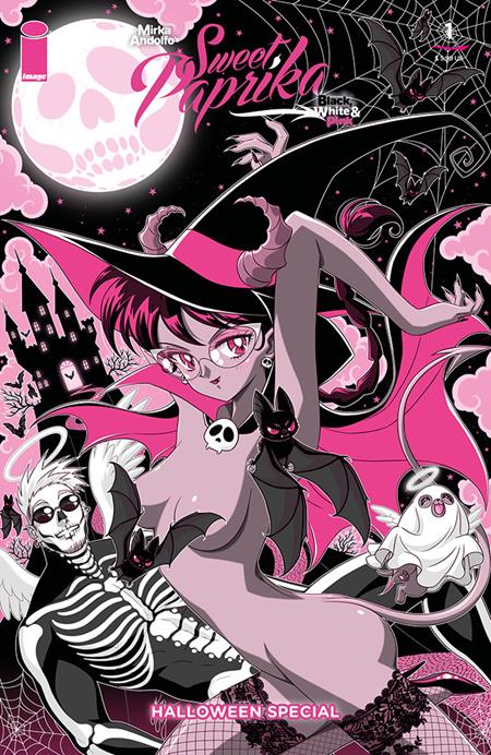 MIRKA ANDOLFOS SWEET PAPRIKA BLACK WHITE & PINK HALLOWEEN SPECIAL #1 (OF 2) CVR C MARCO ALBIERO