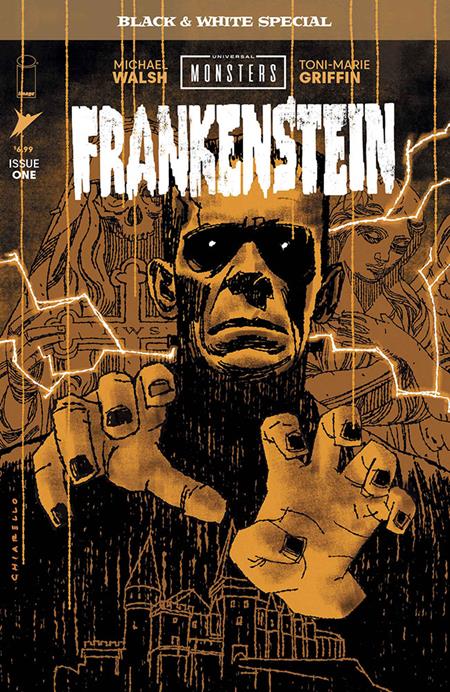 UNIVERSAL MONSTERS FRANKENSTEIN B&W SPECIAL #1 (OF 2) CVR B MARK CHIARELLO