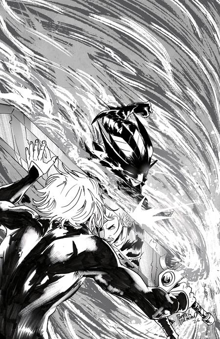 FIREBORN #5 CVR E PATRICK MULHOLLAND BLACK AND WHITE AND BLOOD VIRGIN CARDSTOCK