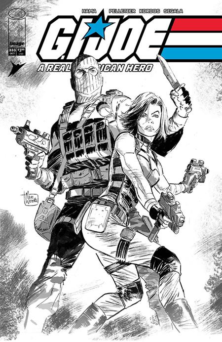 GI JOE A REAL AMERICAN HERO #333 CVR B LEE WEEKS B&W