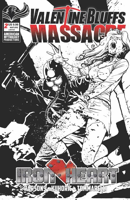 VALENTINE BLUFFS MASSACRE IRON HEART #2 (OF 2) CVR D ROY ALLAN MARTINEZ LIMITED B&W