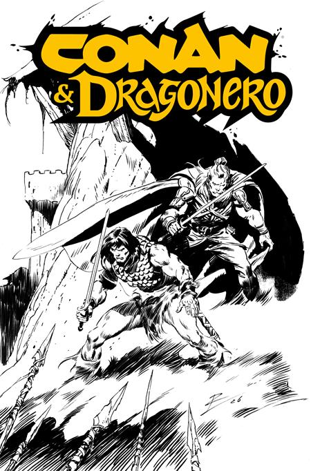 CONAN & DRAGONERO #1 SDCC EXCLUSIVE ROB DE LA TORRE INKS CARDSTOCK