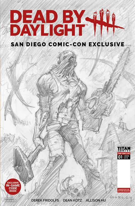 DEAD BY DAYLIGHT THE HILLBILLY #1 SDCC EXCLUSIVE ALEX HORLEY CARDSTOCK INKS