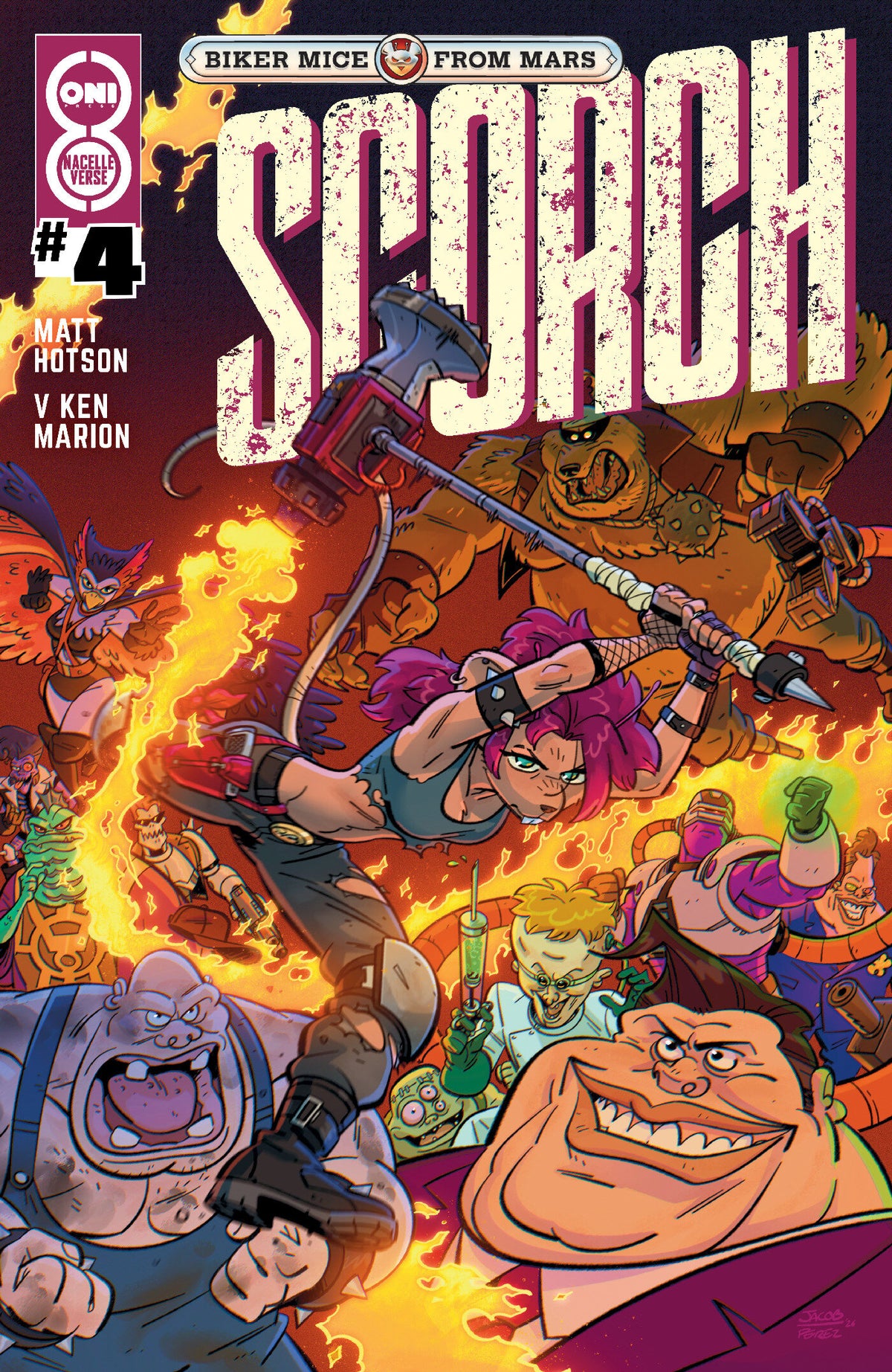 Biker Mice from Mars Scorch #4 Cover B Jacob Perez
