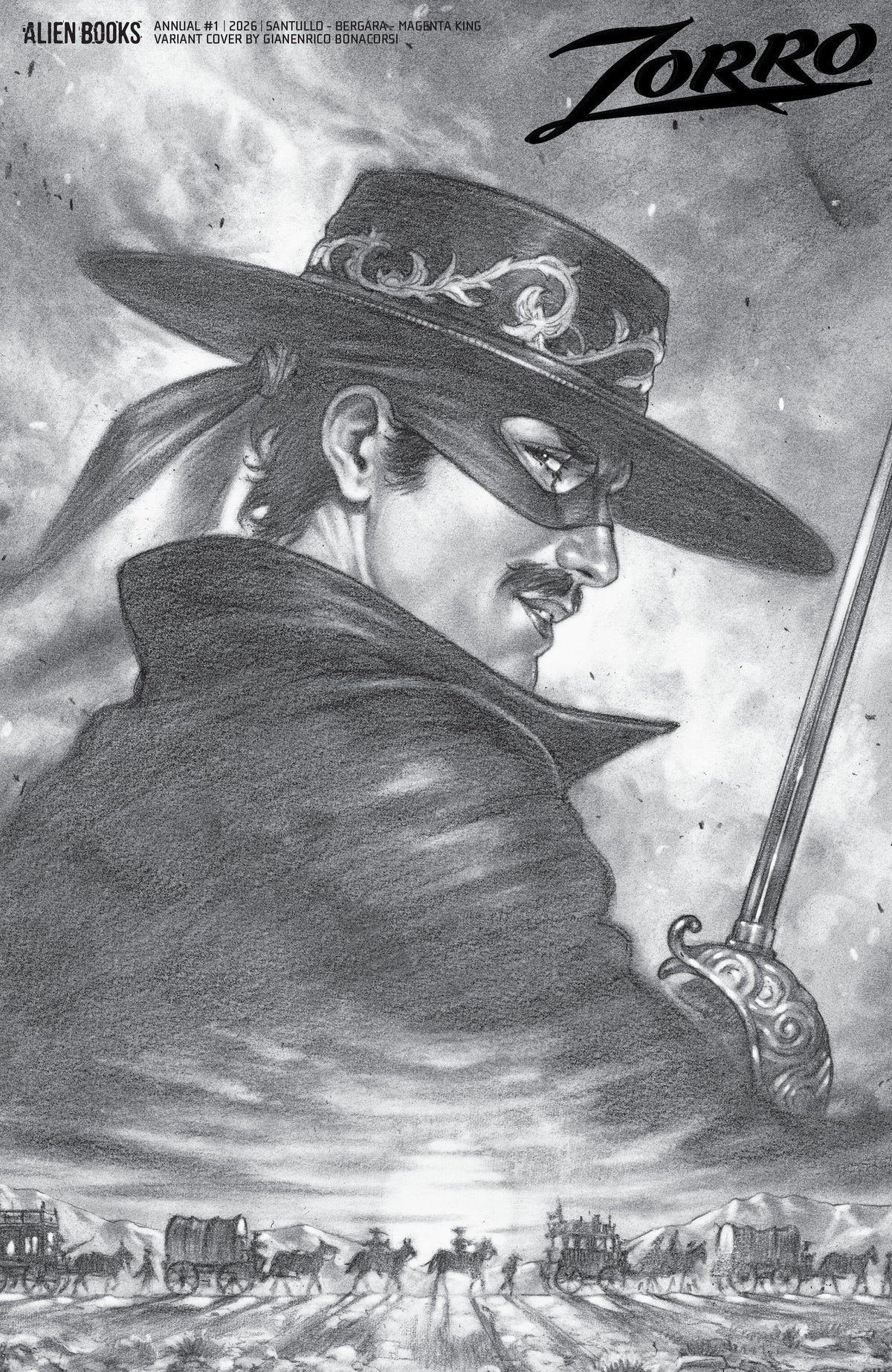 Zorro Annual #1 D (Bonacorsi B&W)