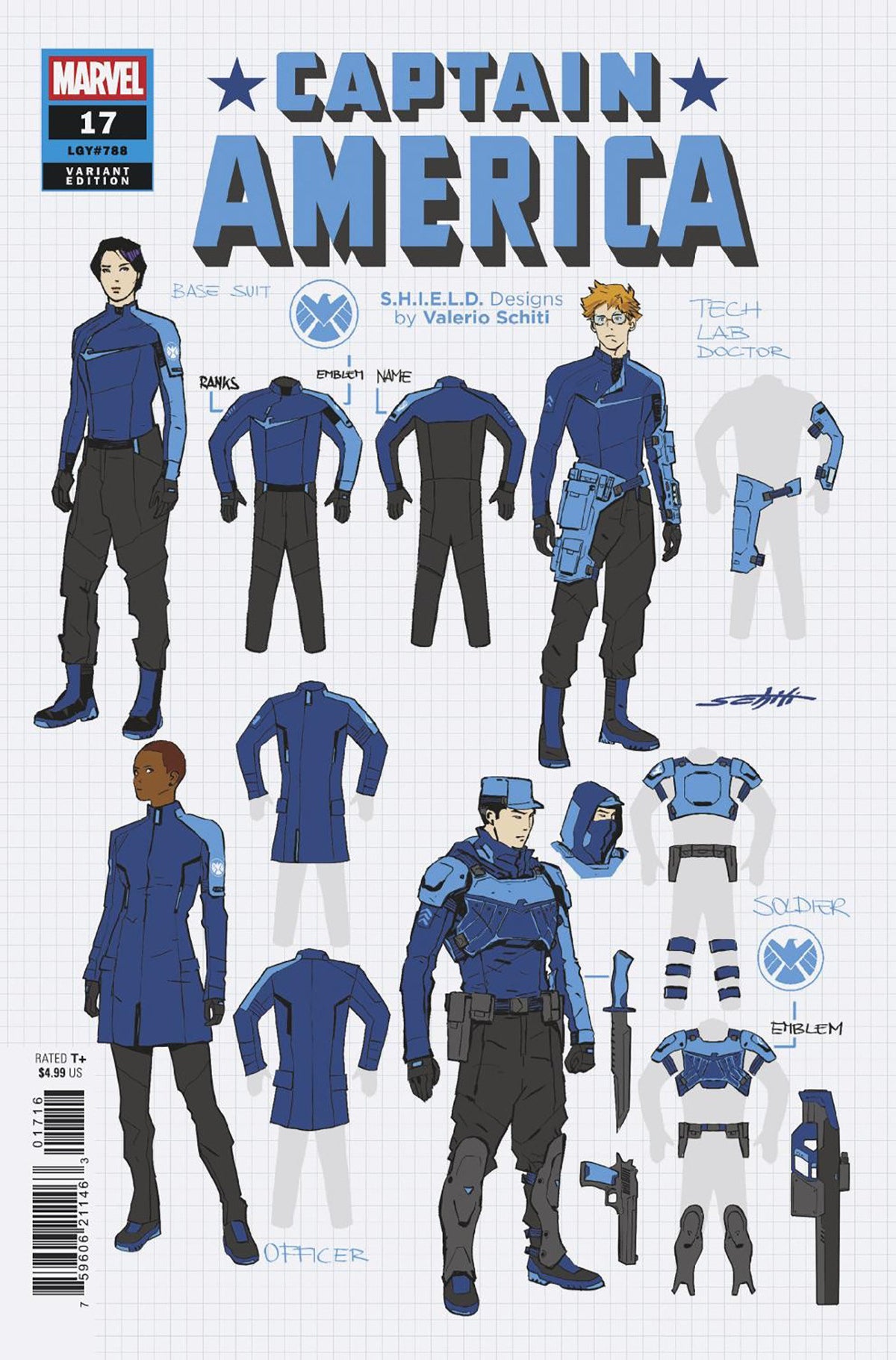 CAPTAIN AMERICA #17 CVR A VALERIO SCHITI DESIGN