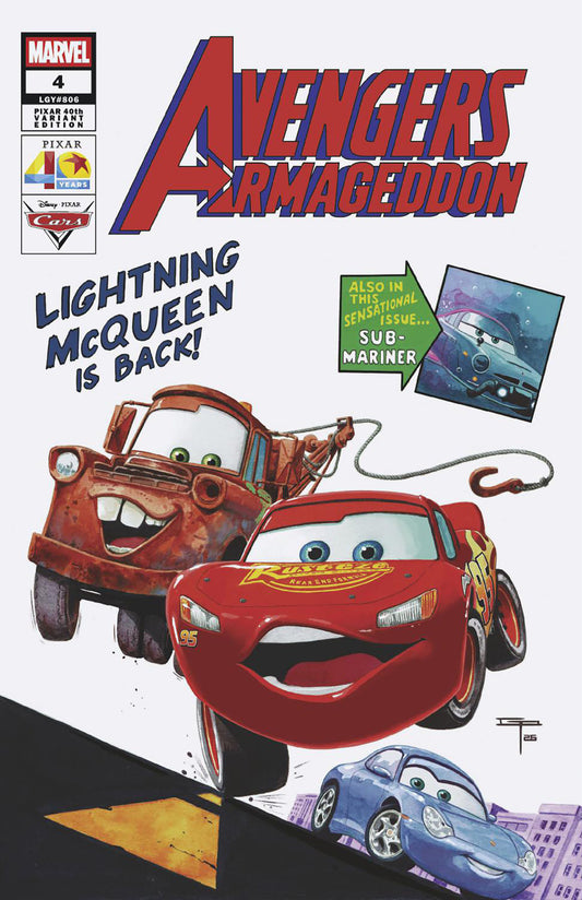 AVENGERS: ARMAGEDDON #4 GERMAN PERALTA PIXAR 40TH