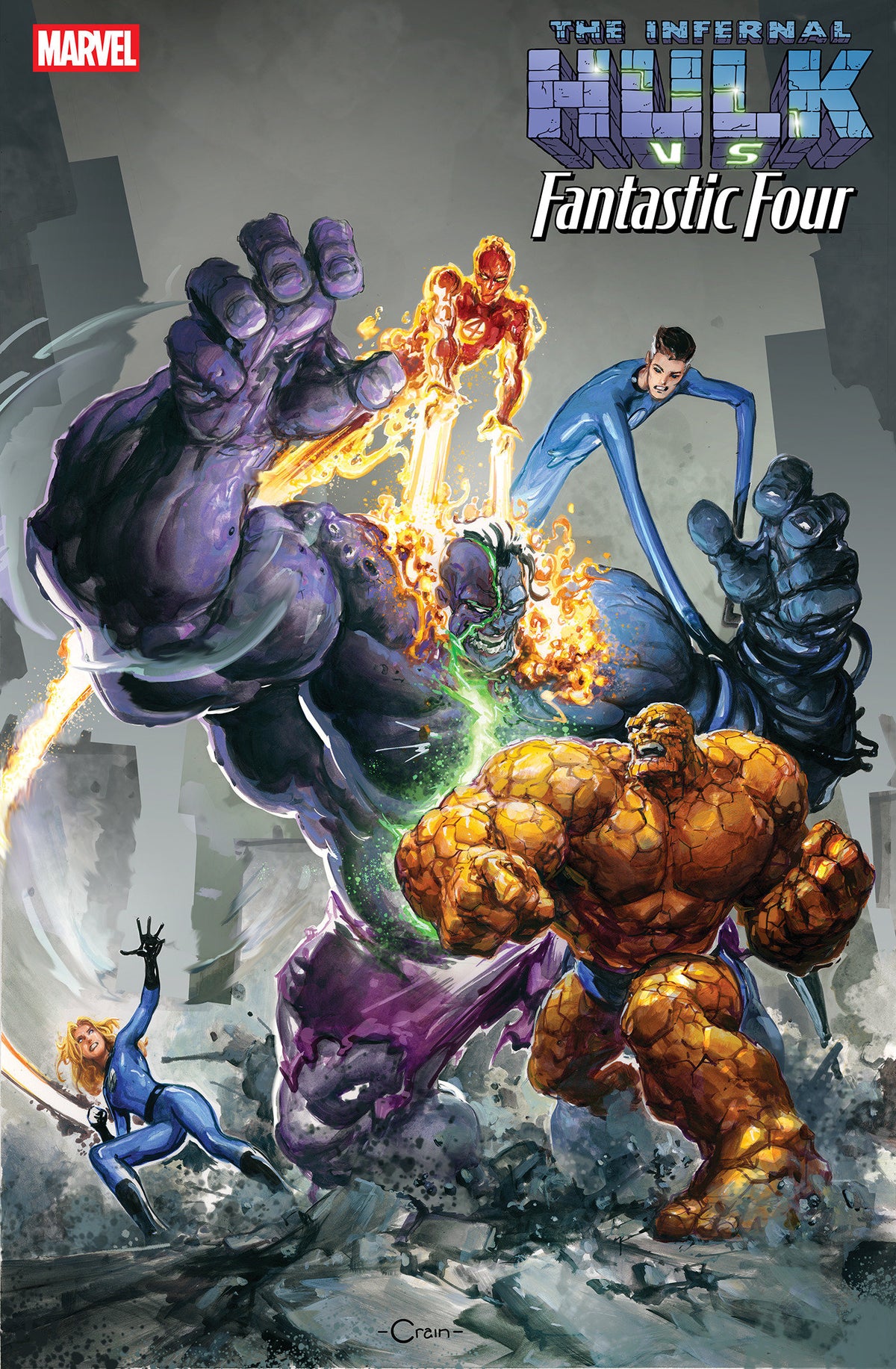 INFERNAL HULK VS. FANTASTIC FOUR #1 CLAYTON CRAIN