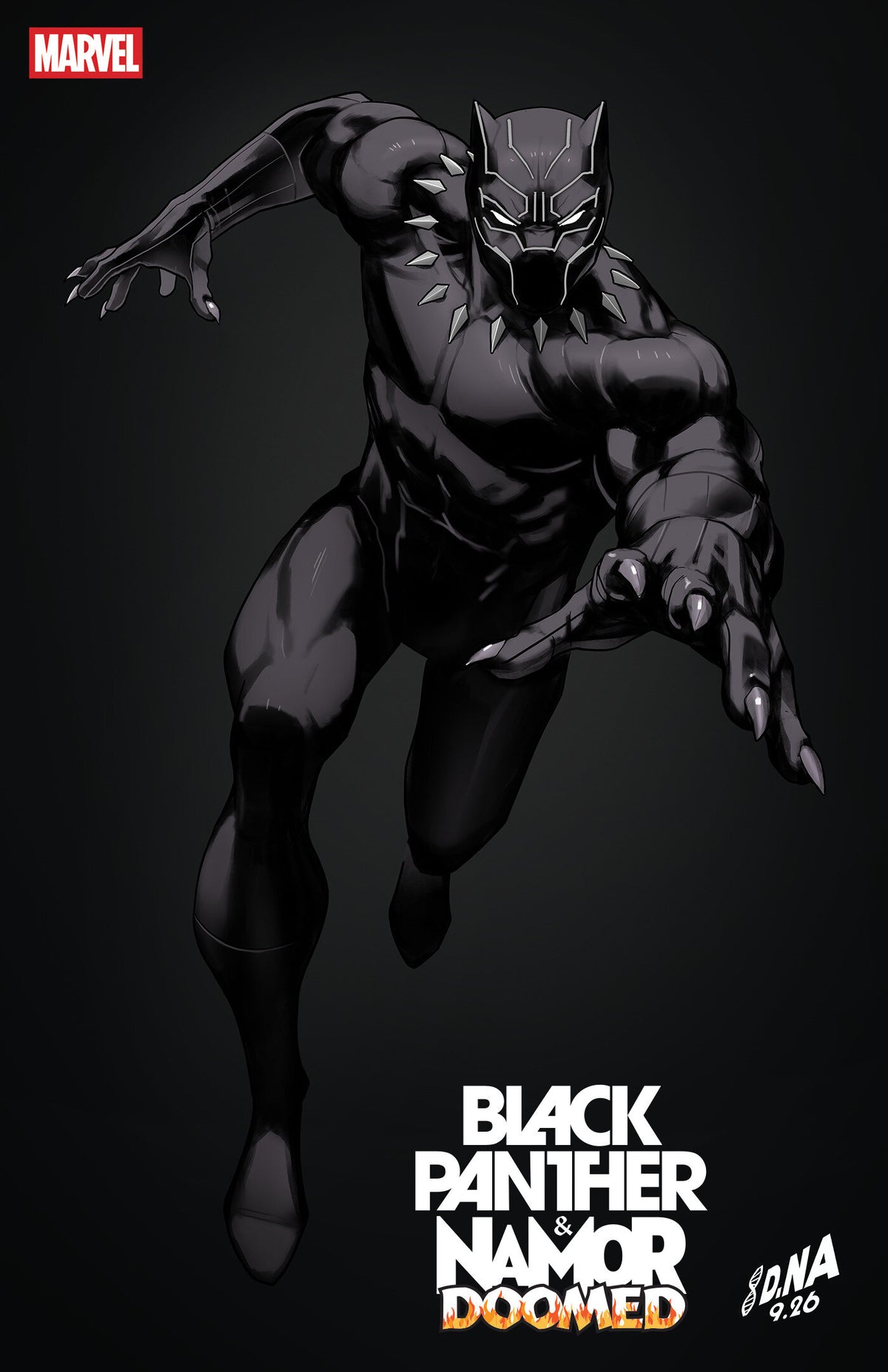 BLACK PANTHER/NAMOR: DOOMED #4 DAVID NAKAYAMA COLOR BLOCK BLACK