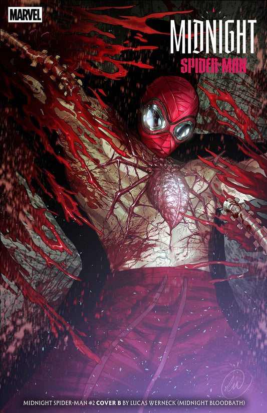 MIDNIGHT SPIDER-MAN #2 CVR B LUCAS WERNECK MIDNIGHT BLOODBATH