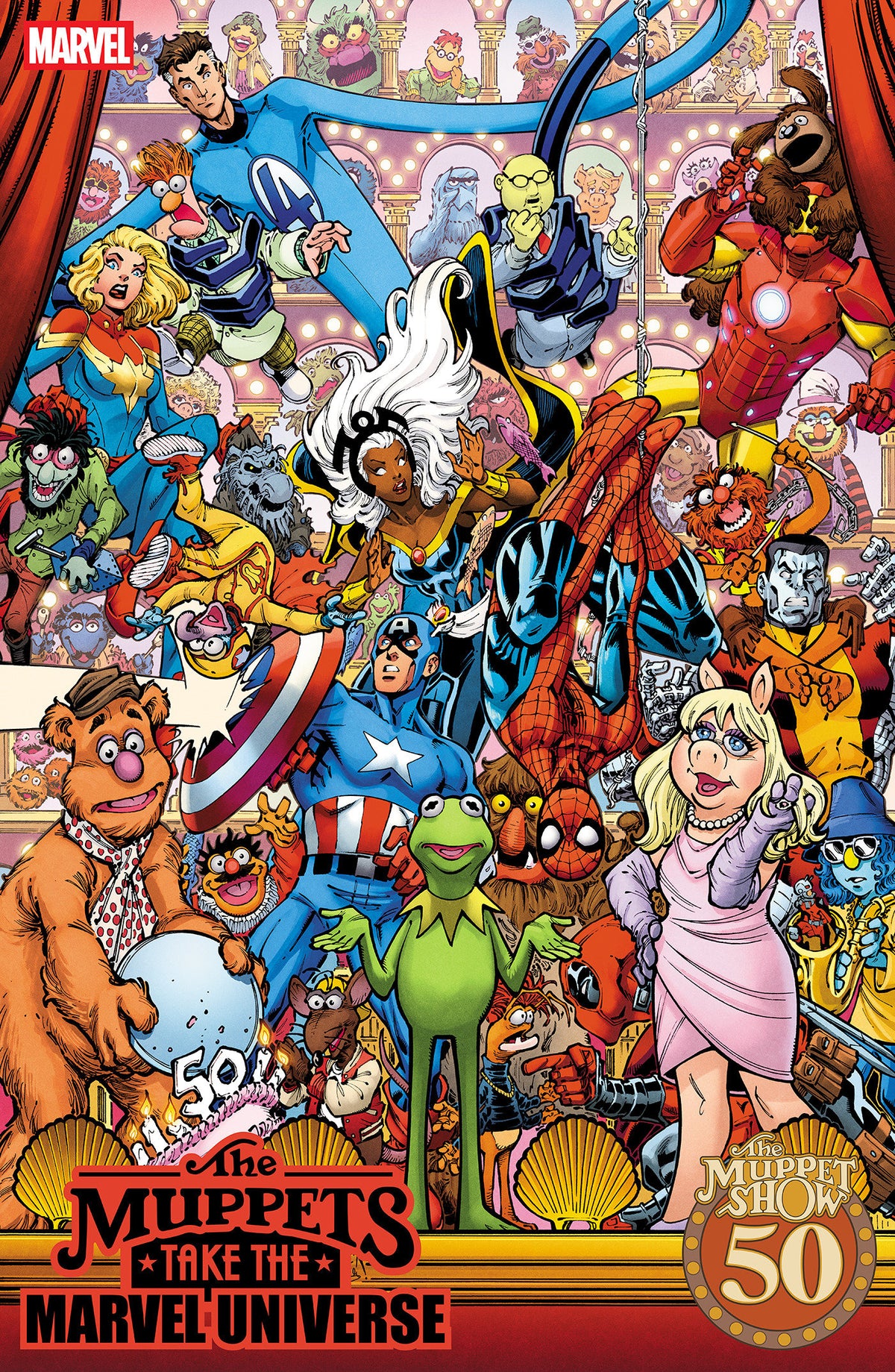 00A. MUPPETS TAKE THE MARVEL UNIVERSE #1 TODD NAUCK MUPPET SHOW HOMAGE