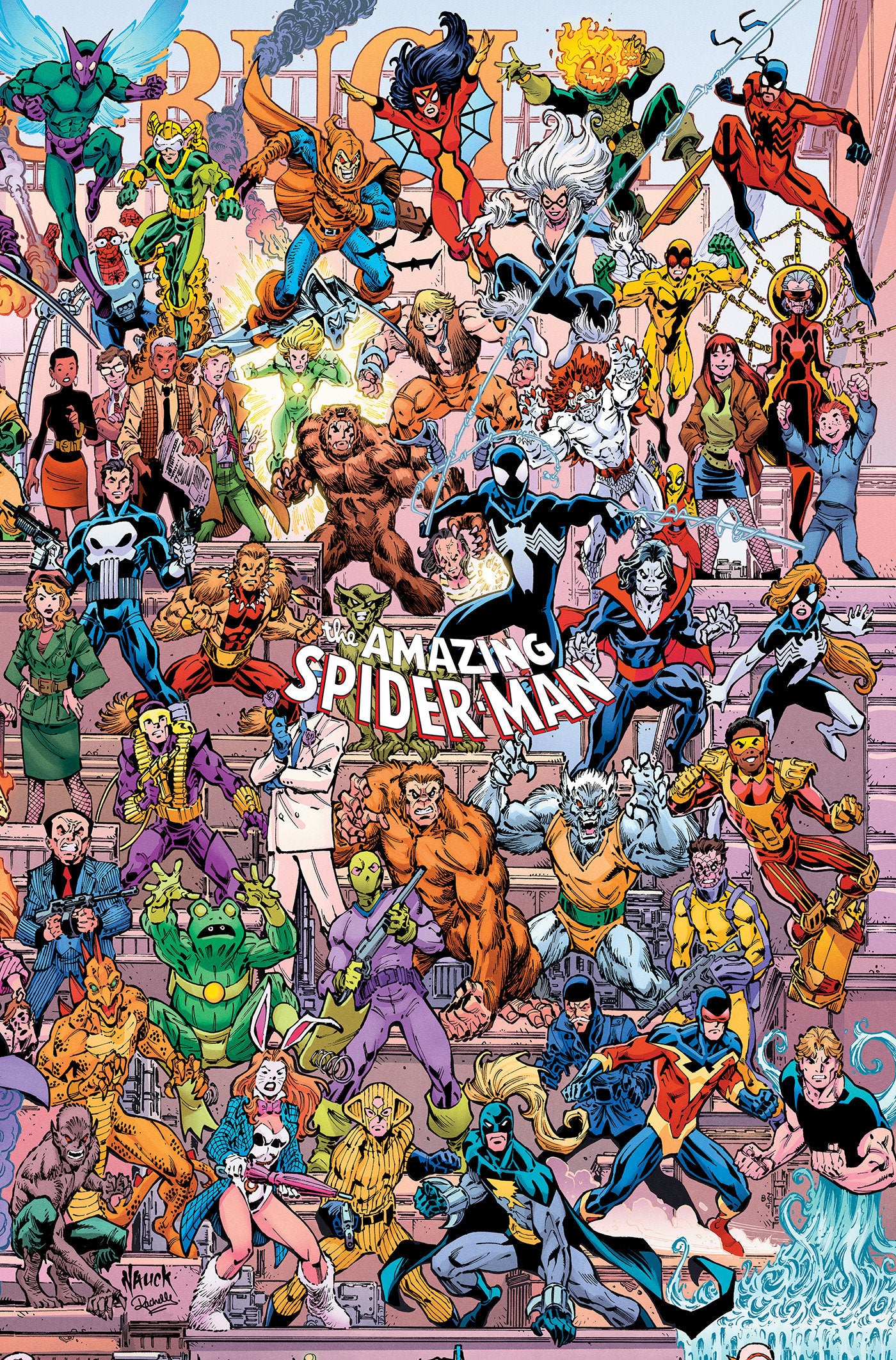 AMAZING SPIDER-MAN #1001 TODD NAUCK 4-PART CONNECTING LEGACY