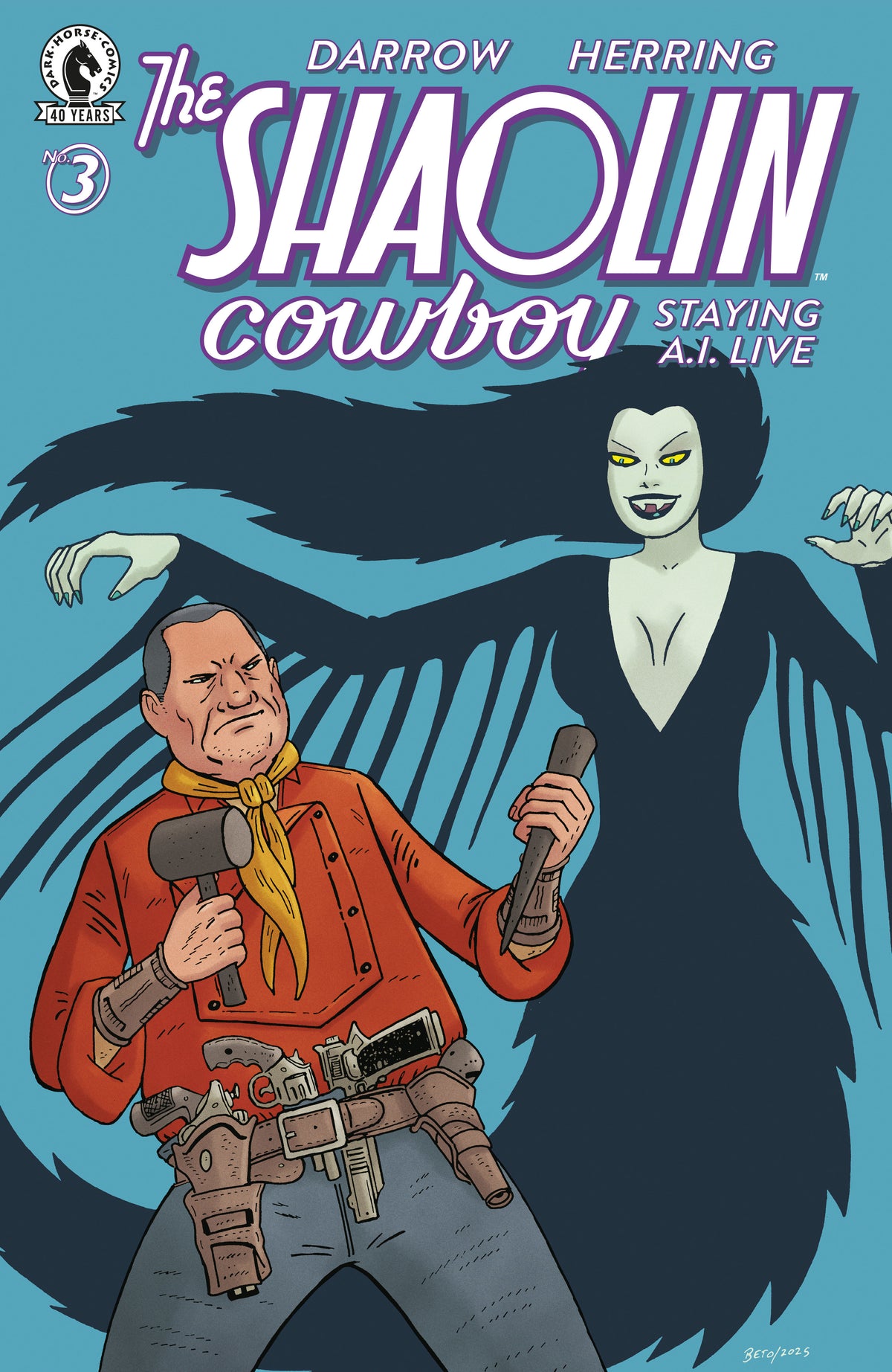 00A. Shaolin Cowboy: Staying A.I.Live #3 (CVR C) (Gilbert Hernandez)