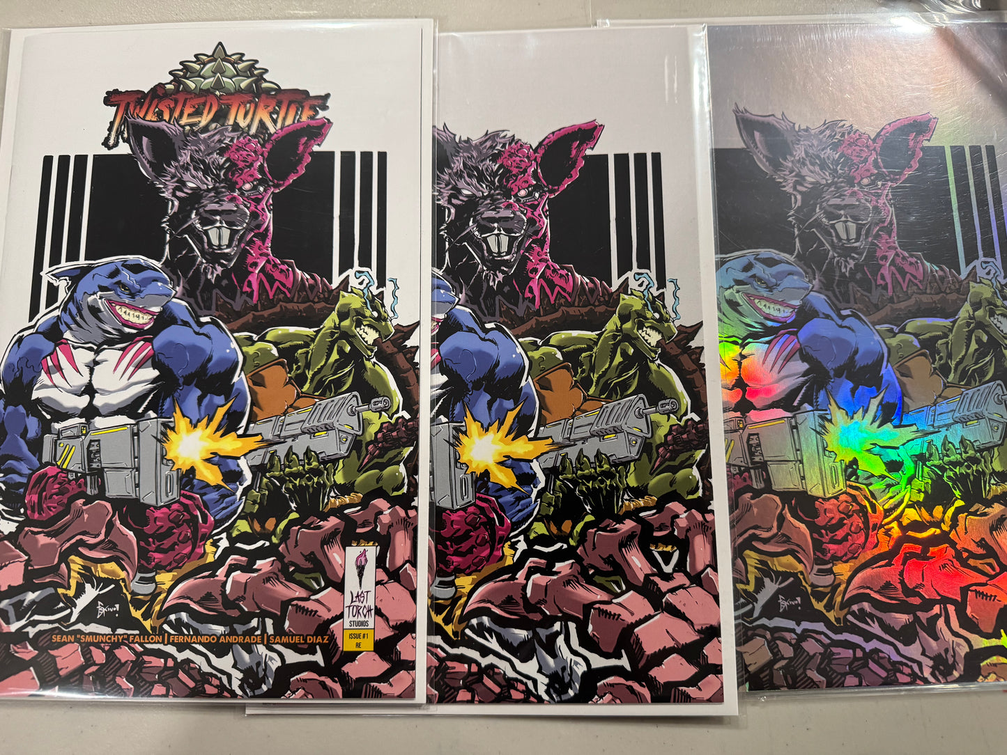 Twisted turtles contra homage