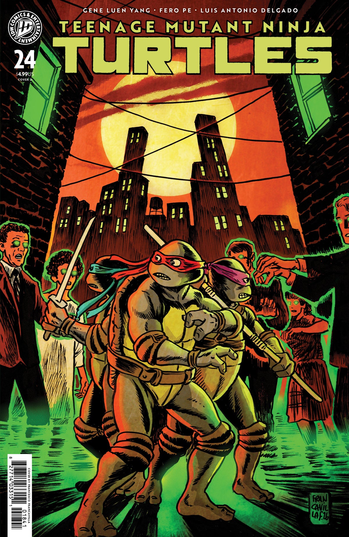 TEENAGE MUTANT NINJA TURTLES #24 CVR D FRANCAVILLA