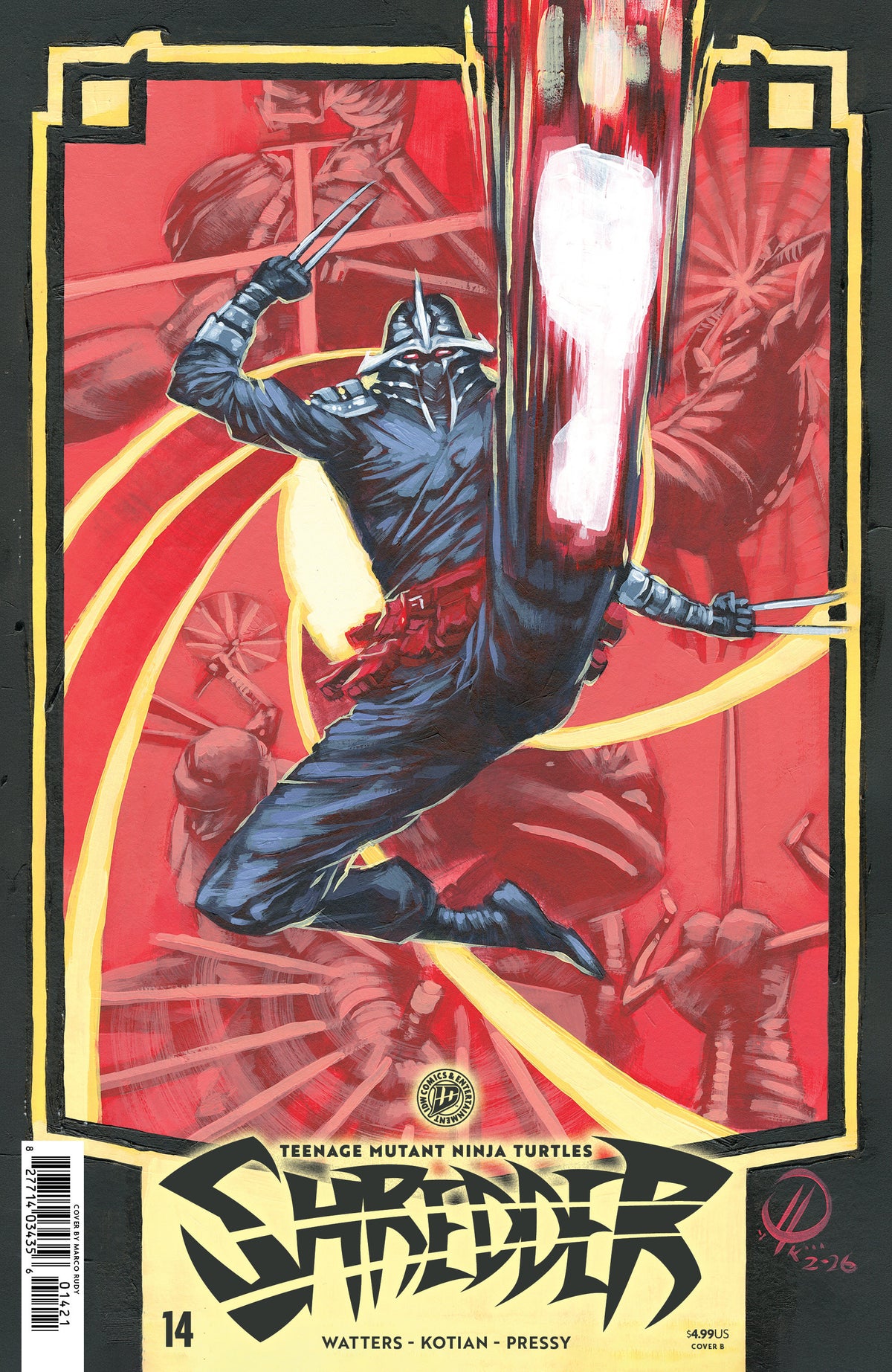 TEENAGE MUTANT NINJA TURTLES: SHREDDER #14 CVR B RUDY