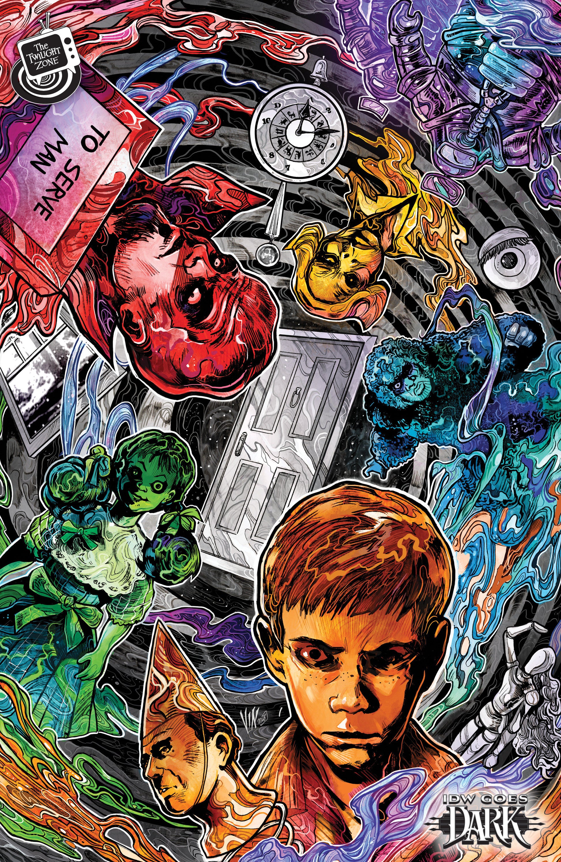 The Twilight Zone #11 C (Riccardi IDW Goes Dark)