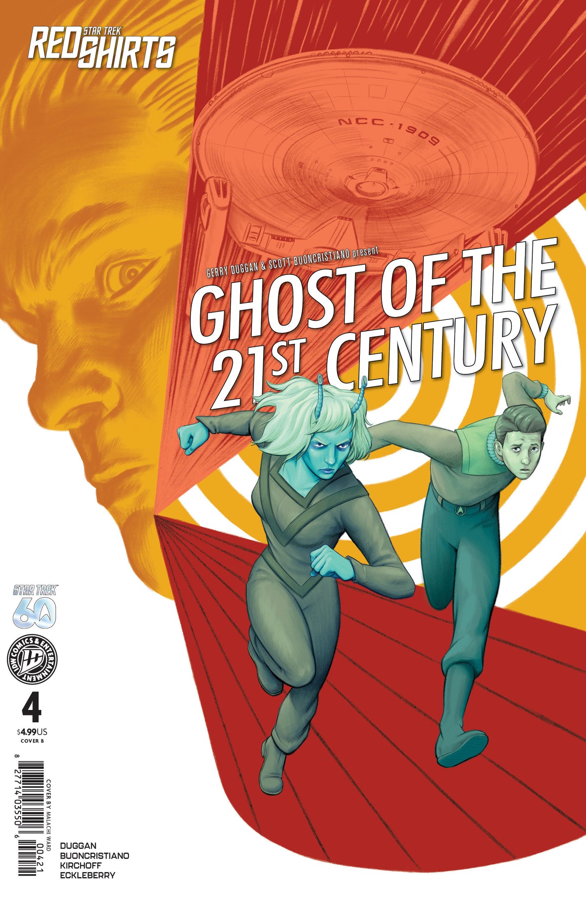 STAR TREK: RED SHIRTS--GHOST OF THE 21ST CENTURY #4 CVR B WARD